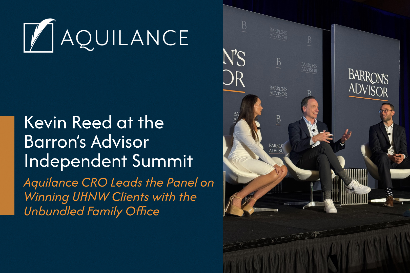 Defining the “Family CFO” Role: Aquilance CRO Kevin Reed Moderates Elite Panel at Barron’s Independent Summit 