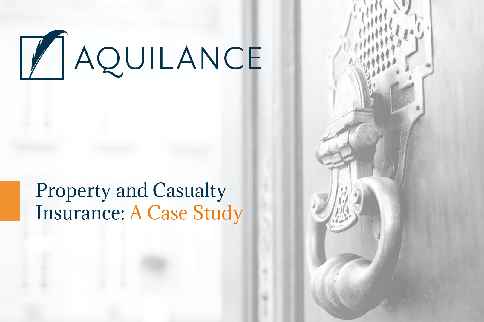 Property and Casualty Insurance: A Case Study