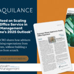Thumbnail image featuring Aquilance CRO Kevin Reed’s contribution to WealthManagement.com’s 2025 Mid-Year Outlook, highlighting family office service solutions for high-AUM clients.