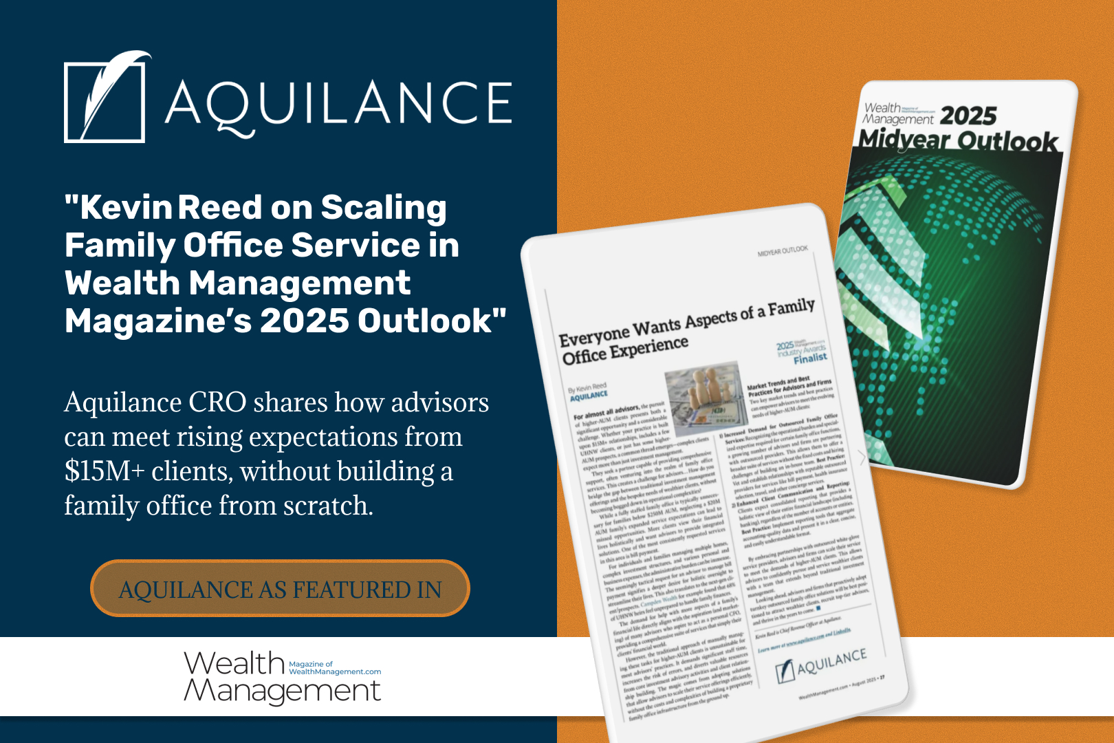 Kevin Reed Highlights How Advisors Can Scale Family‑Office‑Level Service in Wealth Management’s 2025 Mid‑Year Outlook 
